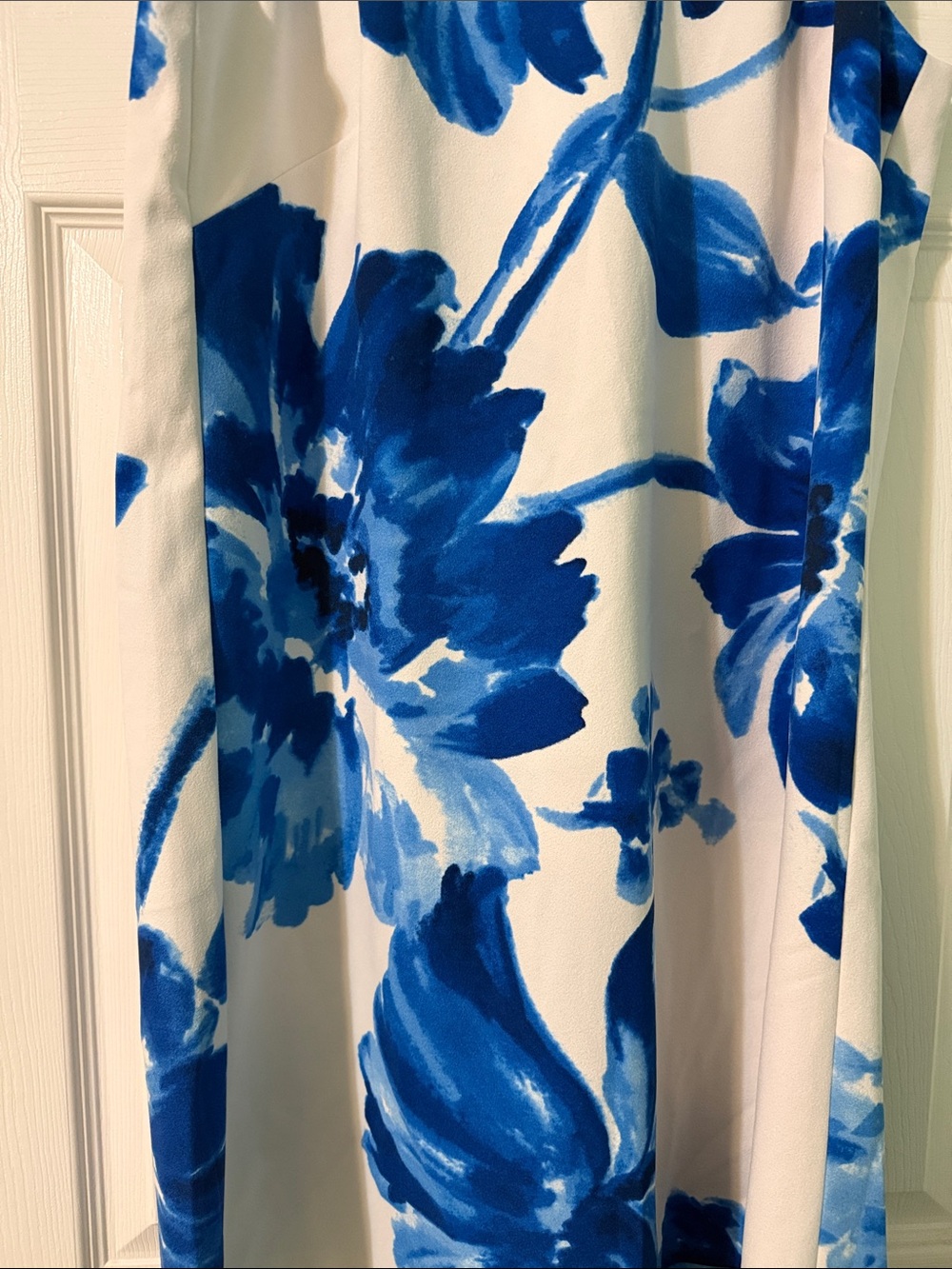 Lauren Ralph Lauren White - blue dress with Dark Green Label - Picture 4 of 4